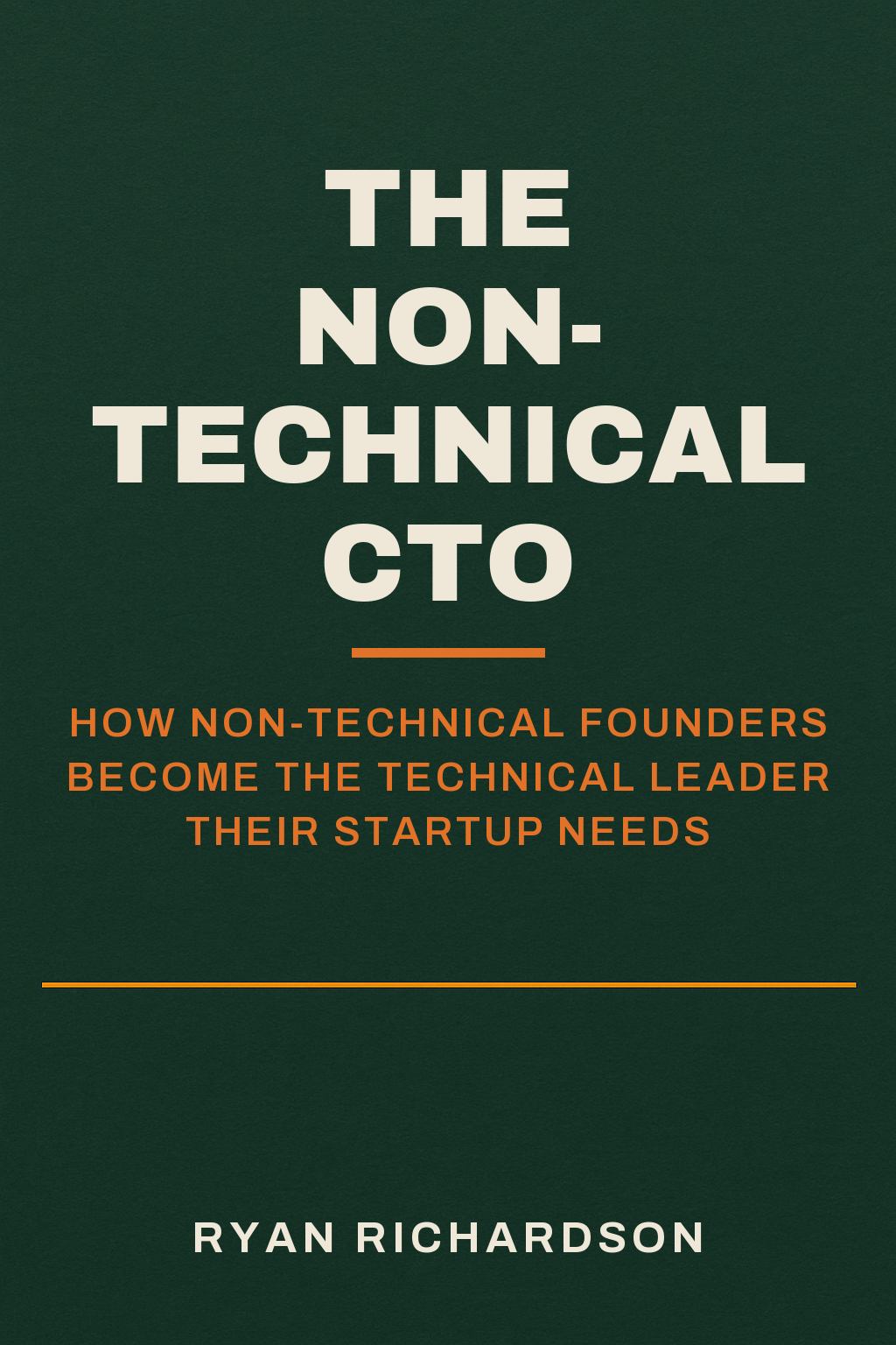 The Non-Technical CTO — book cover